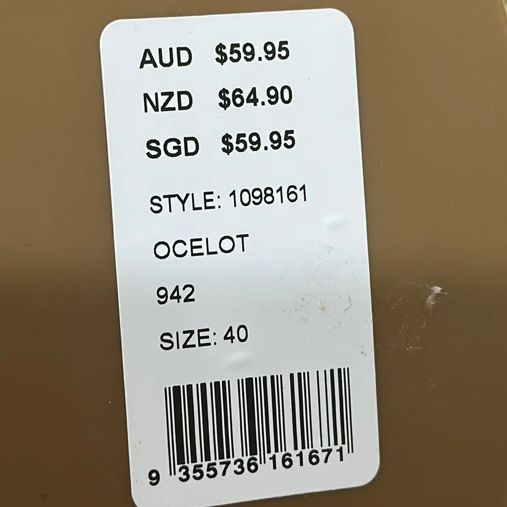 New Seed slip on flats ocelot size 8-9 - Picture 3 of 4